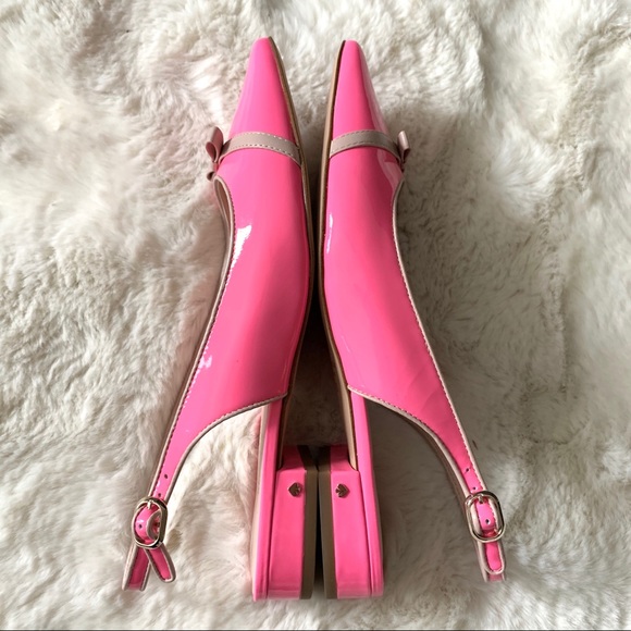 Kate Spade Pink Antibes Slingback Patent Flats - Picture 5 of 9